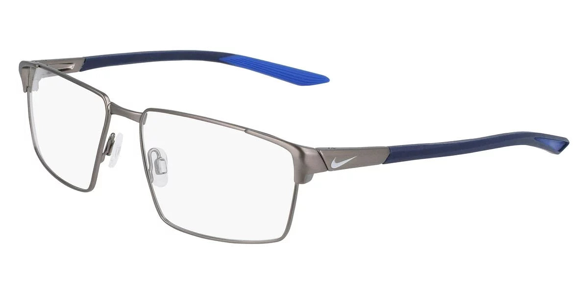 NIKE 8053 Full Rim Brushed Gunmetal/Racer Blue Eyeglasses