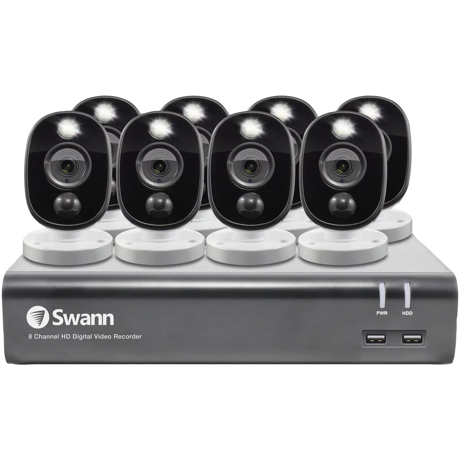 Swann SWDVK-845808WL-US 1080p Full HD Surveillance System Kit with 8-Channel 1 TB DVR and Eight 1080p Cameras