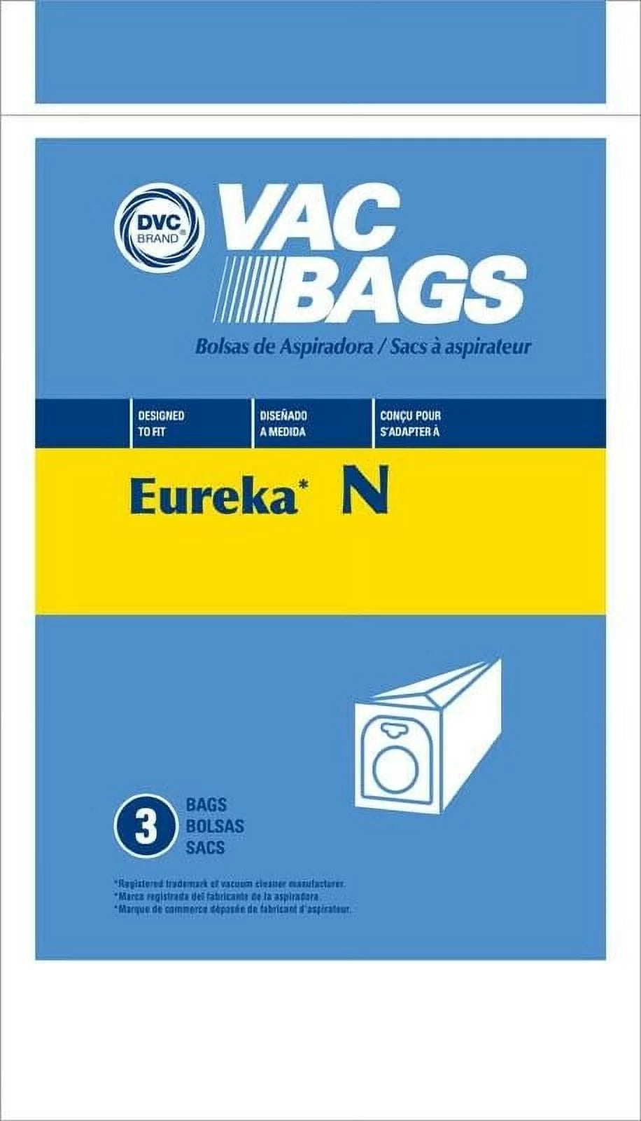 Compatible with Eureka Style N Mighty Mite 2 Vacuum Cleaner Bags by DVC Made in USA [ 27 Bags ]