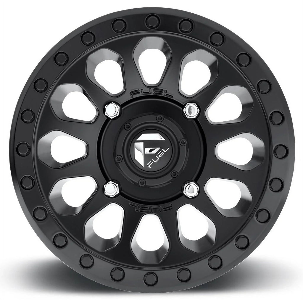 Fuel Vector 14" Wheels Dark 30" Warrior XT Tires Kawasaki Mule Pro FXT