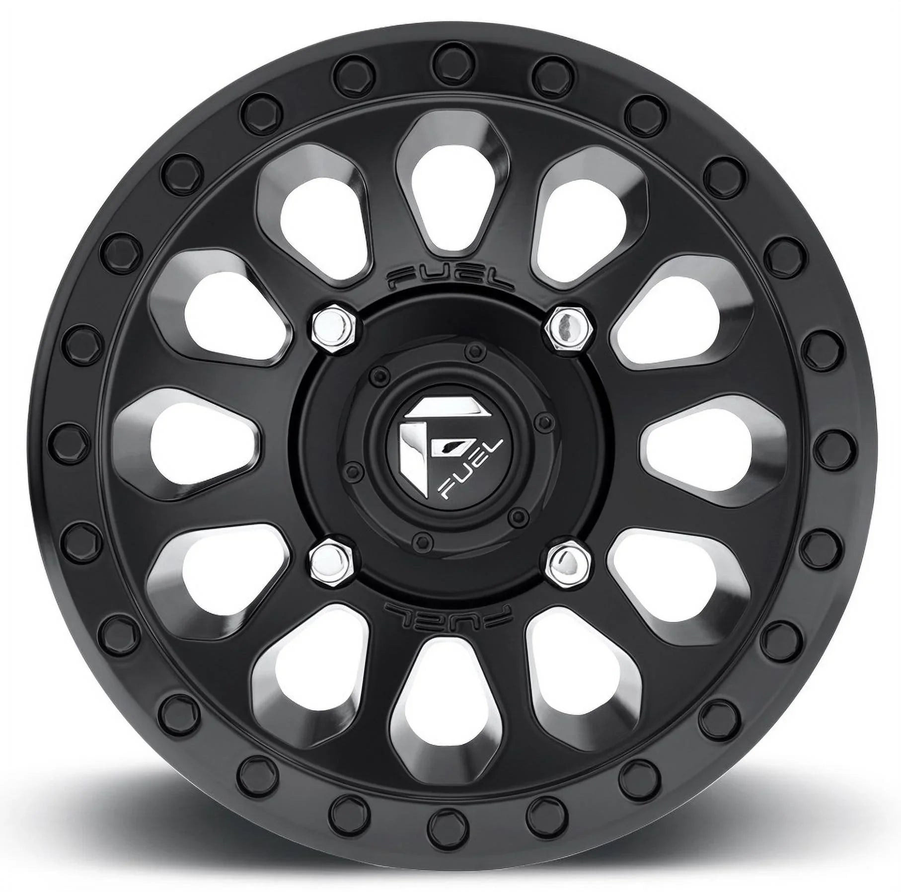 Fuel Vector 14" Wheels Dark 30" Warrior XT Tires Kawasaki Mule Pro FXT