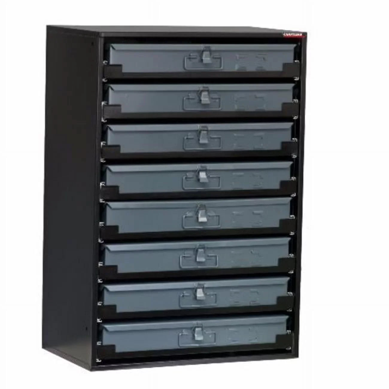 8-Drawer Heavy Duty Metal Sliding Rack Cabinet Ebony