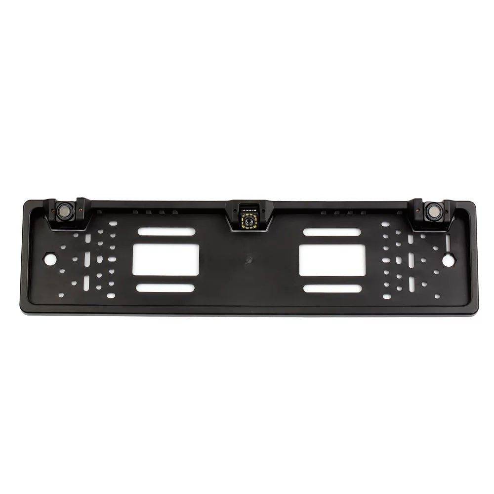 Dcenta European License Plate Frame Backup Camera 12 LED Rear View Camera with Reversing System Parking Sensor