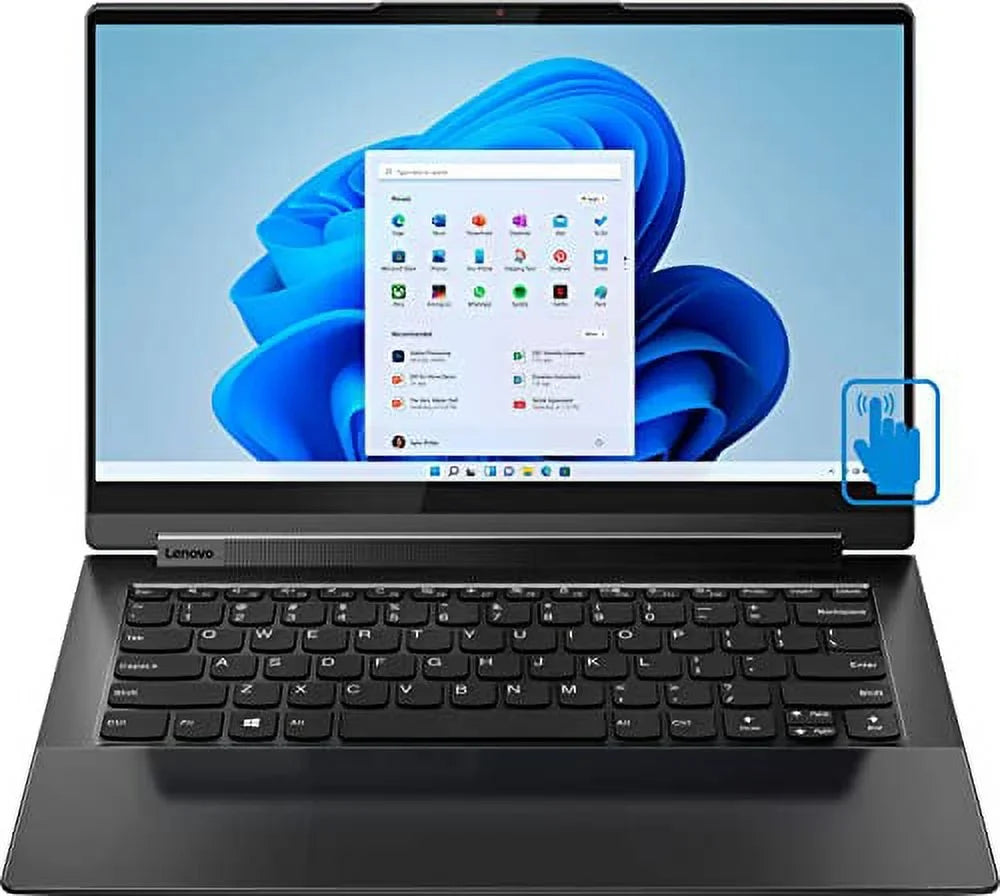 Lenovo 2022 Yoga 9i -14.0" FHD Touchscreen IPS 2-in-1 Laptop (Intel i7-1185G7 4-Core, 8GB RAM, 1TB PCIe SSD, Intel Iris Xe, Backlit KYB, Fingerprint, WiFi 6, BT 5.1, HD Webcam, Win 11 Pro) w/Hub
