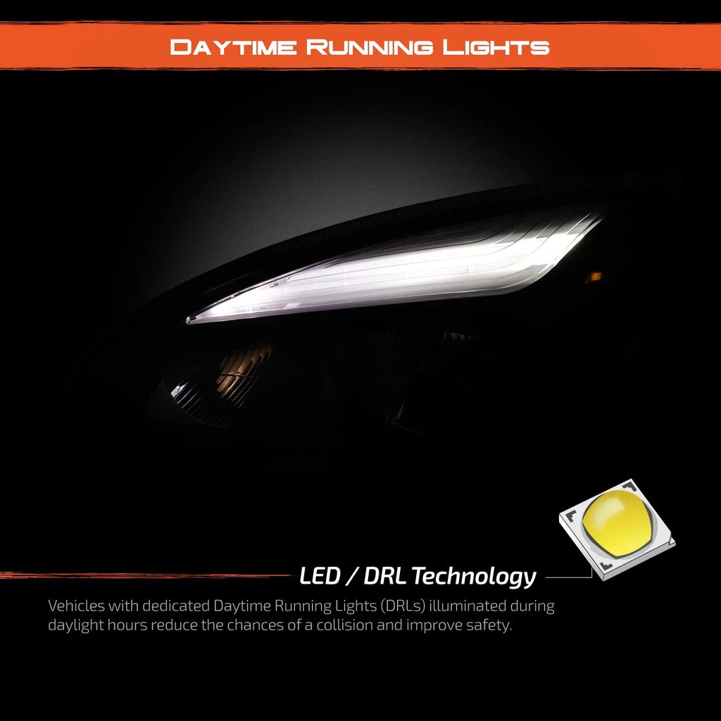 AKKON - Fits 2018-2023 Freightliner Cascadia 113 116 125 126 OE Full-LED Dark Housing Headlights - Driver Side Individuals