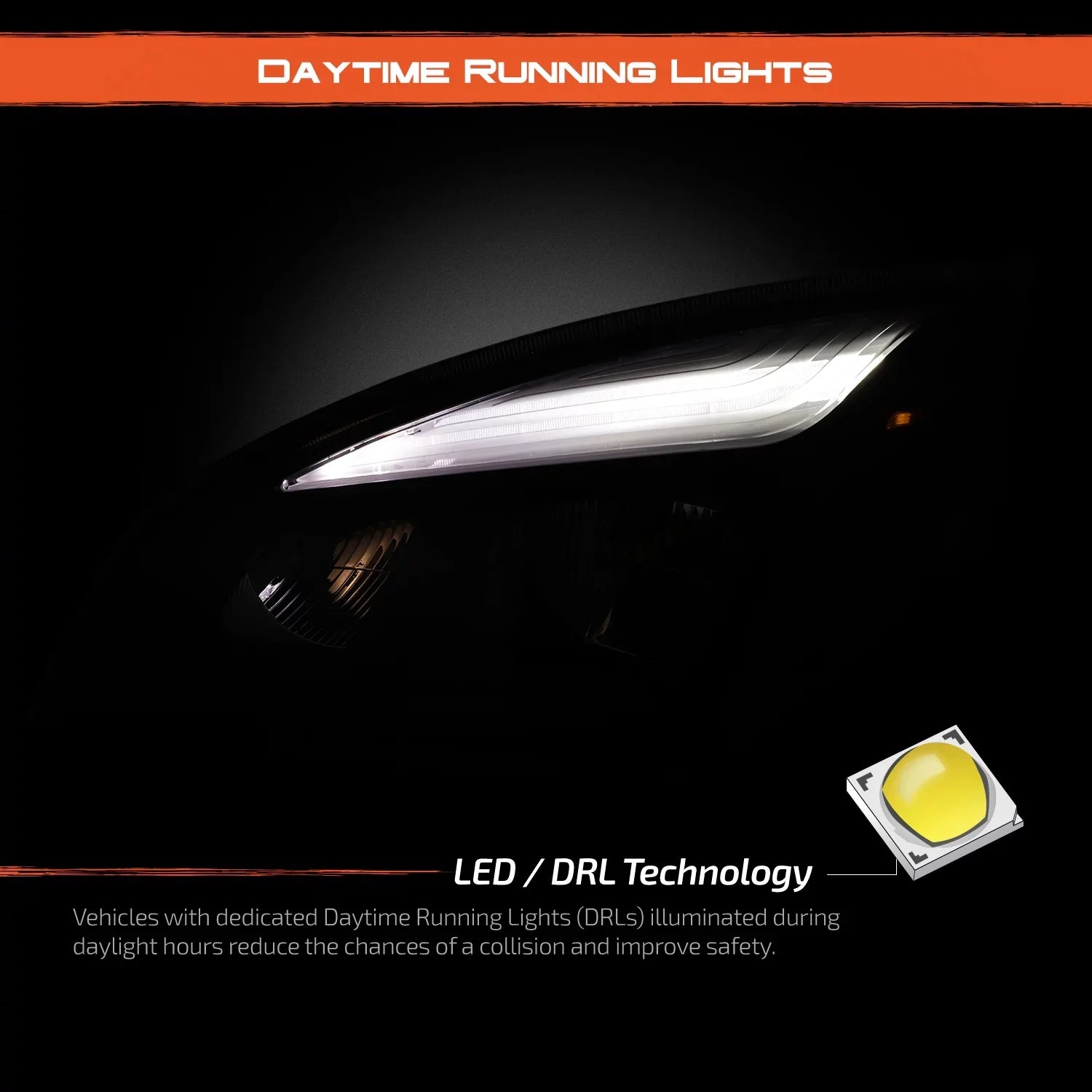 AKKON - Fits 2018-2023 Freightliner Cascadia 113 116 125 126 OE Full-LED Dark Housing Headlights - Driver Side Individuals