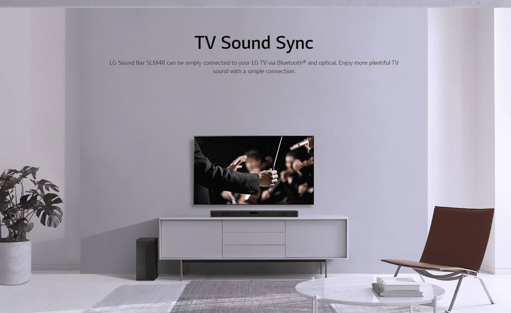 LG 4.1 Channel 420W Soundbar Surround System with Wireless Speakers - SLM4R