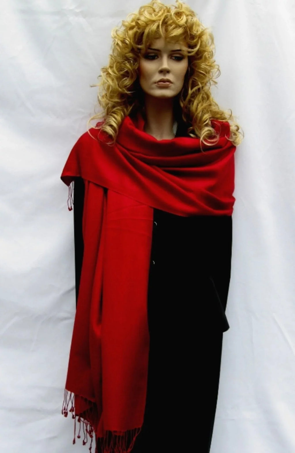 Scarf/Scarves/Shawl/Shawls/Stole/Wrap/Pashmina Scarf/Pashmina Shawl/Cashmere/Cashmere Scarf/Wool/Silk (Wine)