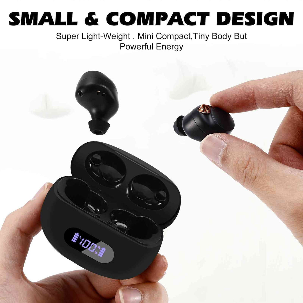 UrbanX True Wireless Bluetooth Earbuds + Charging Case, Midnight Dual Connect, IPX5 Water Resistance, Bluetooth 5.2 Connection, Balanced, Bass Boost Compatible with OnePlus Ace 2