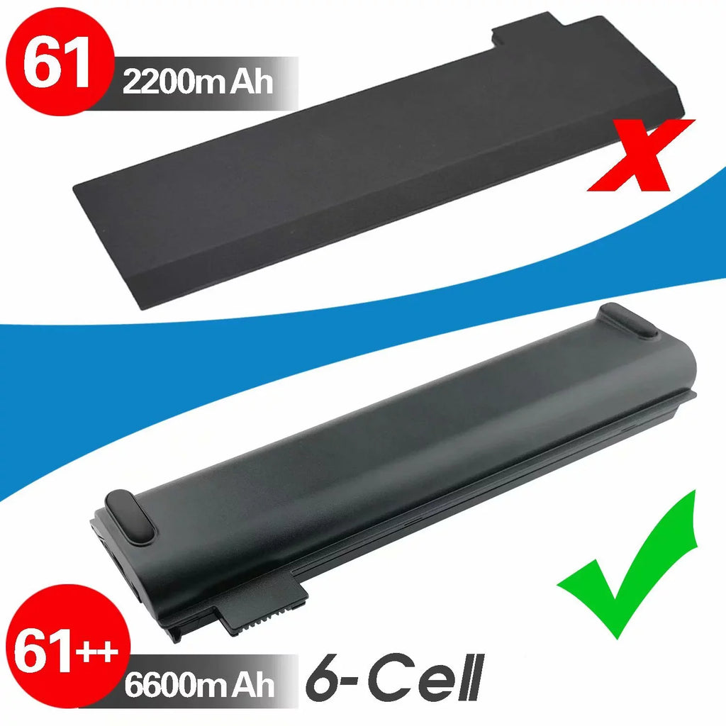 EBK 61++ People Laptop Battery Compatible with Lenovo ThinkPad A475 A485 TP25 P51S P52S T470 T480 T570 T580 Series 01AV492 01AV427 01AV428 (10.8V 72Wh)