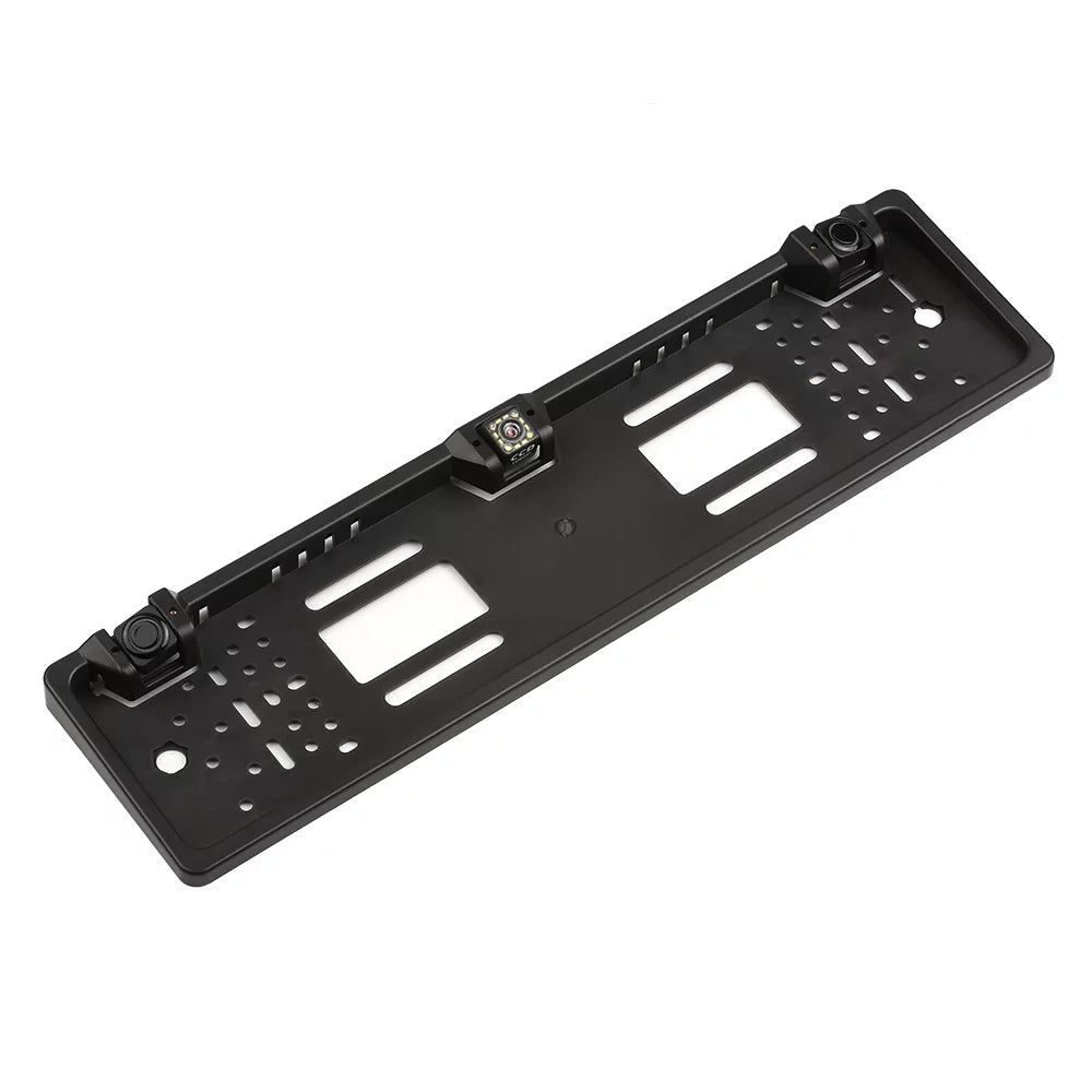 Dcenta European License Plate Frame Backup Camera 12 LED Rear View Camera with Reversing System Parking Sensor