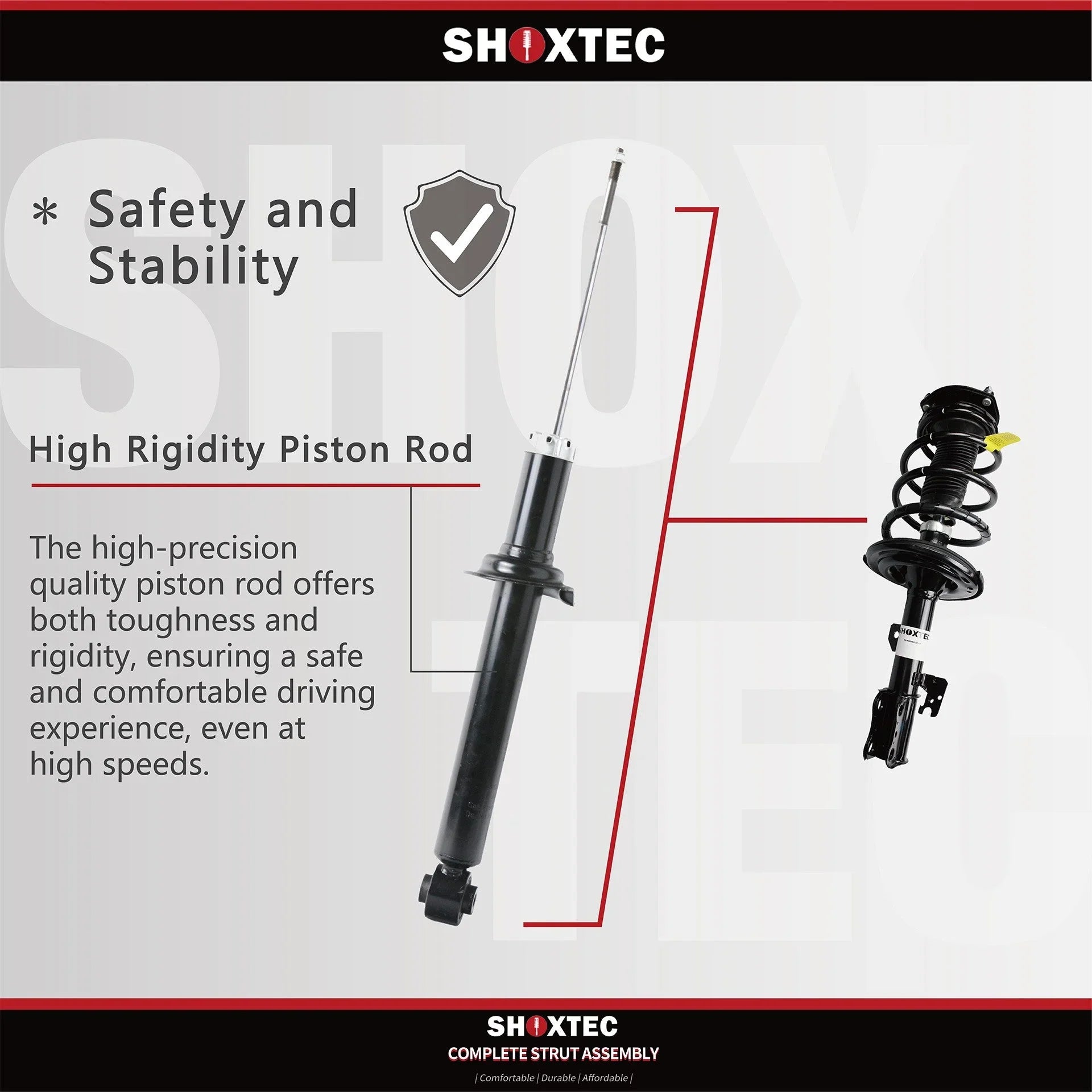 Shoxtec Rear Shock Absorber People for 2010 Buick Allure 2014 - 2019 Chevrolet Impala 2010 - 2016 Buick LaCrosse 2013 - 2015 Chevrolet Malibu 2016 Chevrolet Malibu Limited Repl. Part No.5647