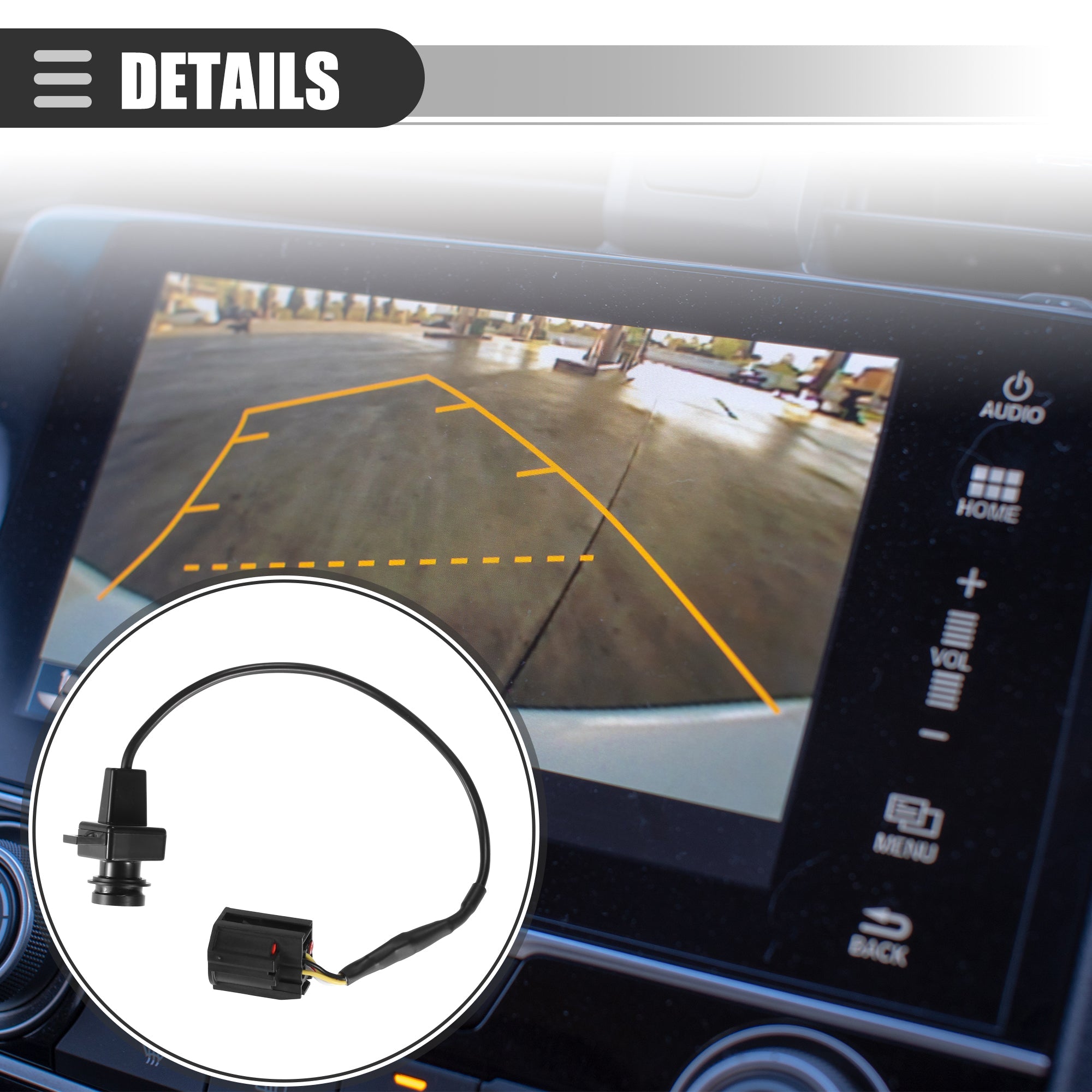 Unique Bargains Rear View Parking Assist Camera for Dodge 1500 2010 Plastic Glass Midnight