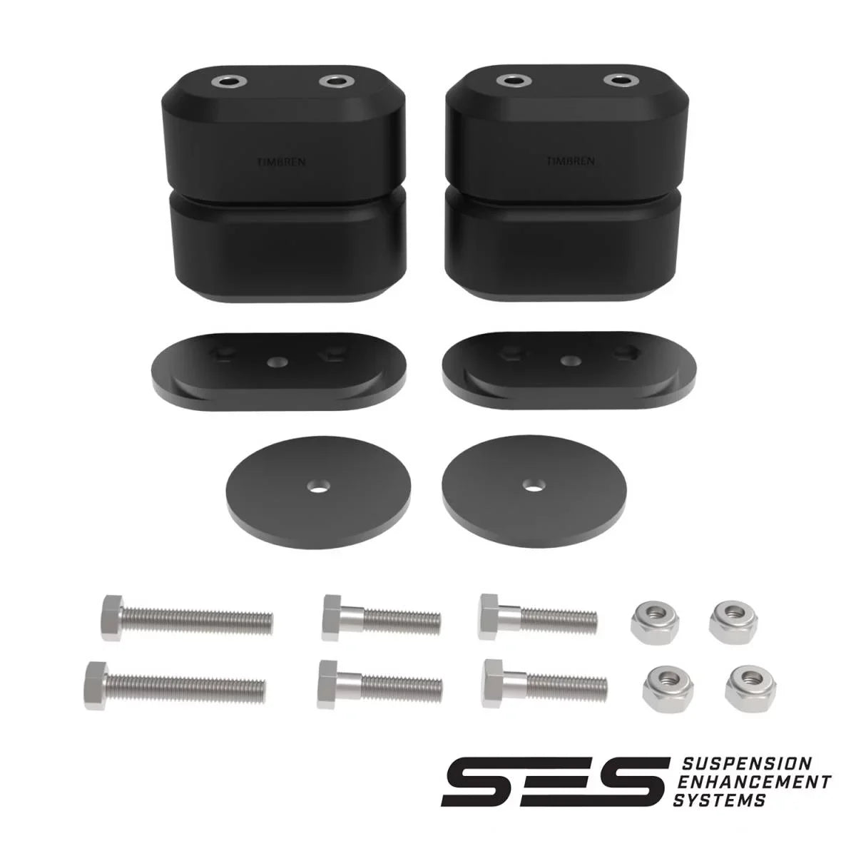 Timbren 2017-2019 Fits Chevrolet Silverado 1500 Fits GMC Sierra 1500 2WD 4WD Rear MagneRide SES Suspension Gentlemen System Rubber Helper Spring Kit GMRCK15MR