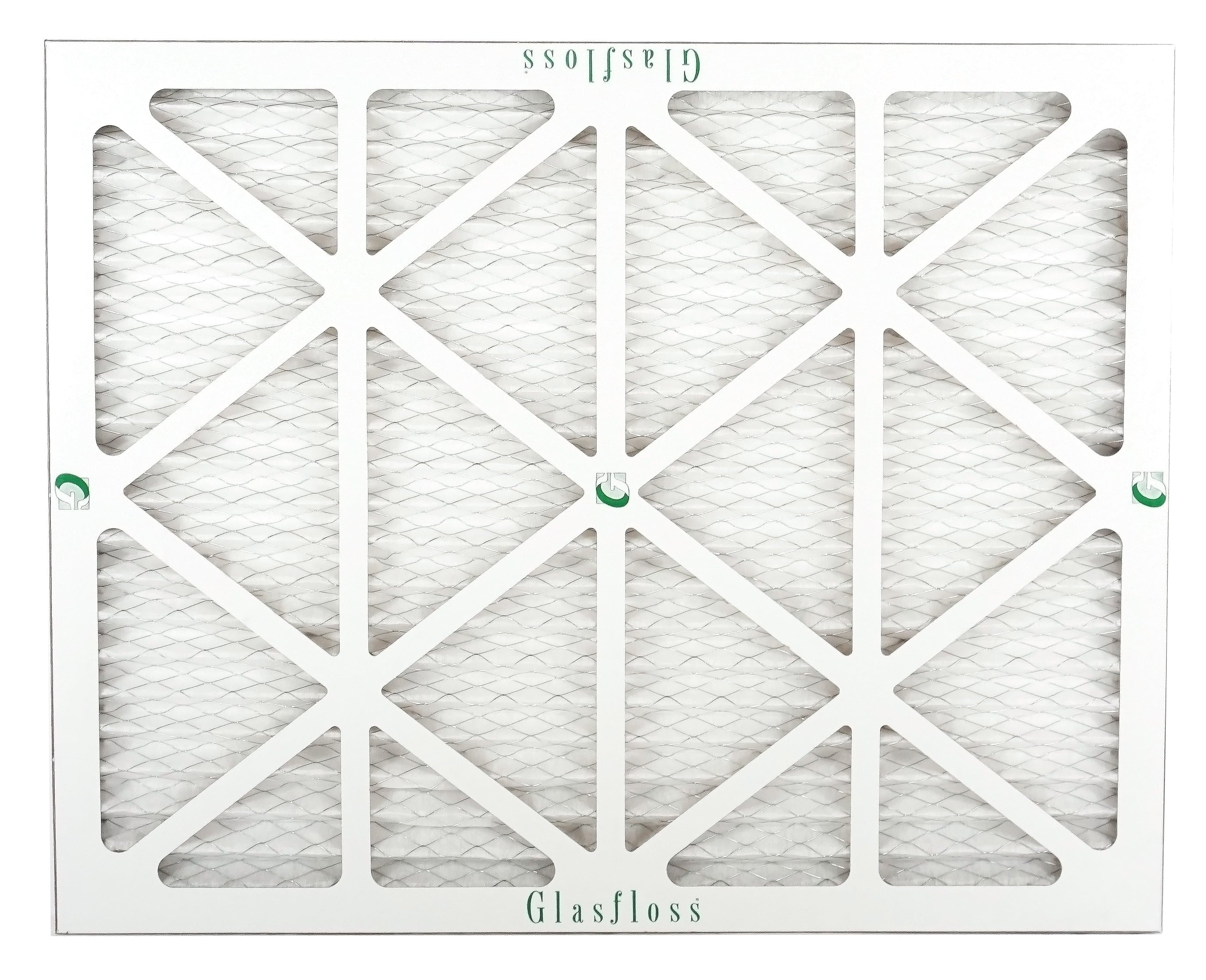 Glasfloss Air Filter 20x22x2 - 2" MERV 10 - (Pack of 12) - Pleated AC or HVAC Air Filter - Furnace Air Filter - Home or Office - Made In The USA.