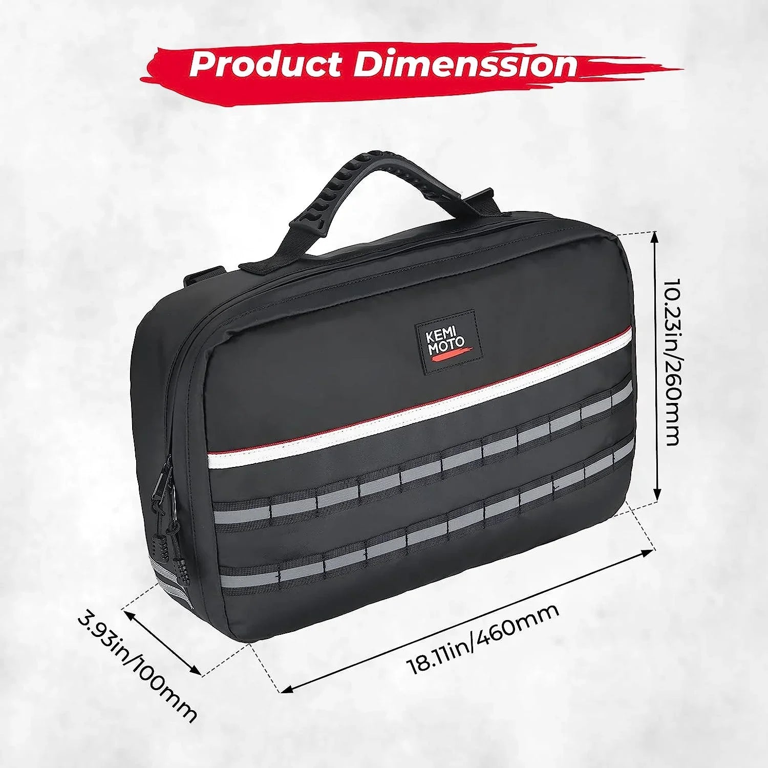 Kemimoto UTV Drive Belt Clutch CVT Storage Bag ATV Tool Organizer Tool Bag Compatible with Can Am X3 Outlander Polaris RZR Ranger
