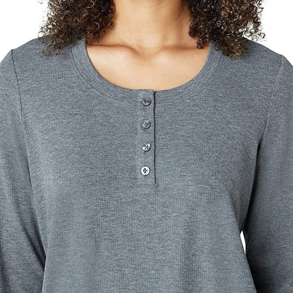Eddie Bauer Gentlemen 3-Piece Waffle Knit Pajama Set (Gray, Small)