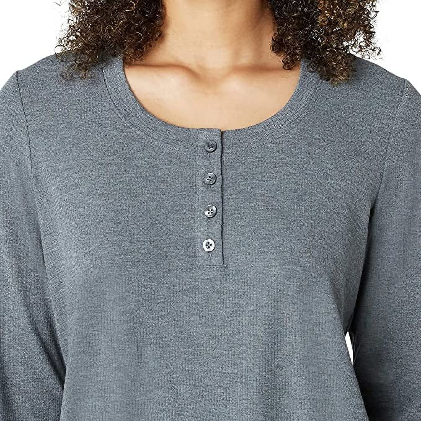 Eddie Bauer Gentlemen 3-Piece Waffle Knit Pajama Set (Gray, Small)