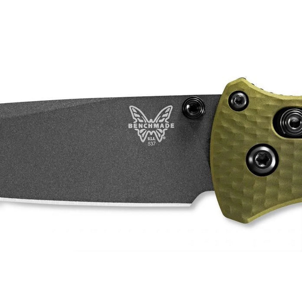 Benchmade 537GY-1 Bailout Axis Tanto Grey Coated Plain 3.38in Blade Knife