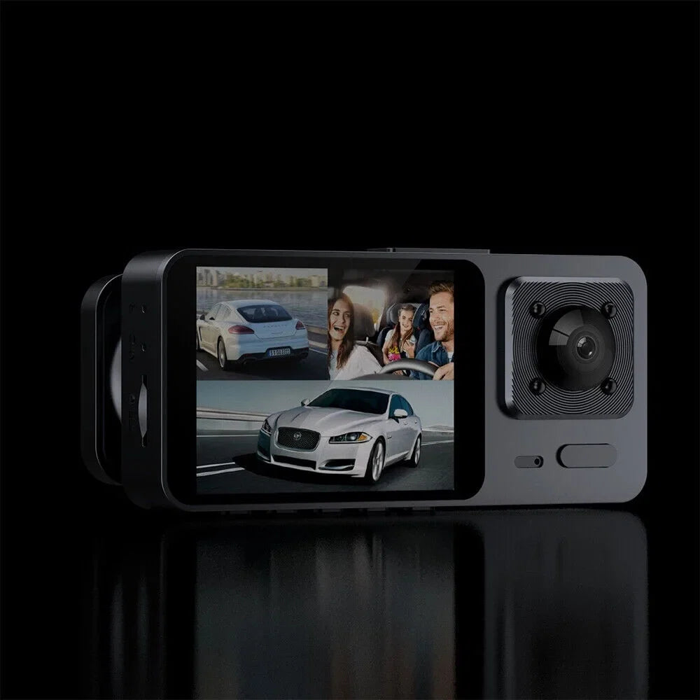 G·PEH HD Dual Lens Car Dash Cam Front/Rear/Inside Video Recorder Camera G-sensor
