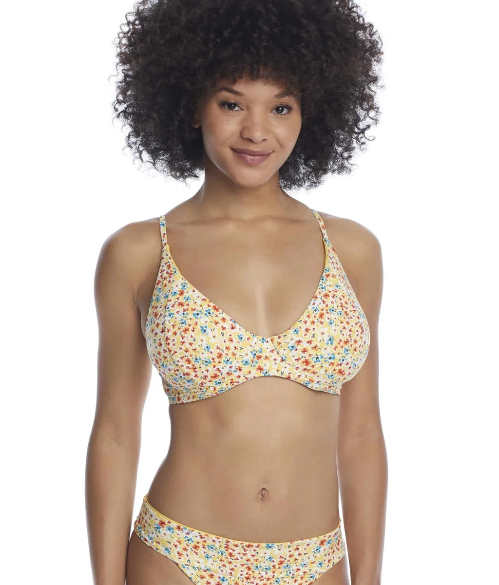 SWIM SYSTEMS Wildflower Meadow Maya Bikini Swim Top, US 38D, UK 38D, NWOT