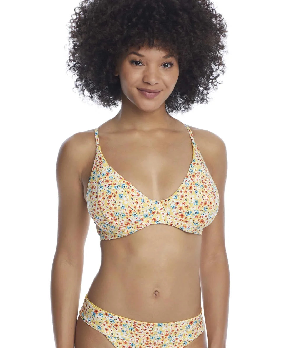 SWIM SYSTEMS Wildflower Meadow Maya Bikini Swim Top, US 38D, UK 38D, NWOT