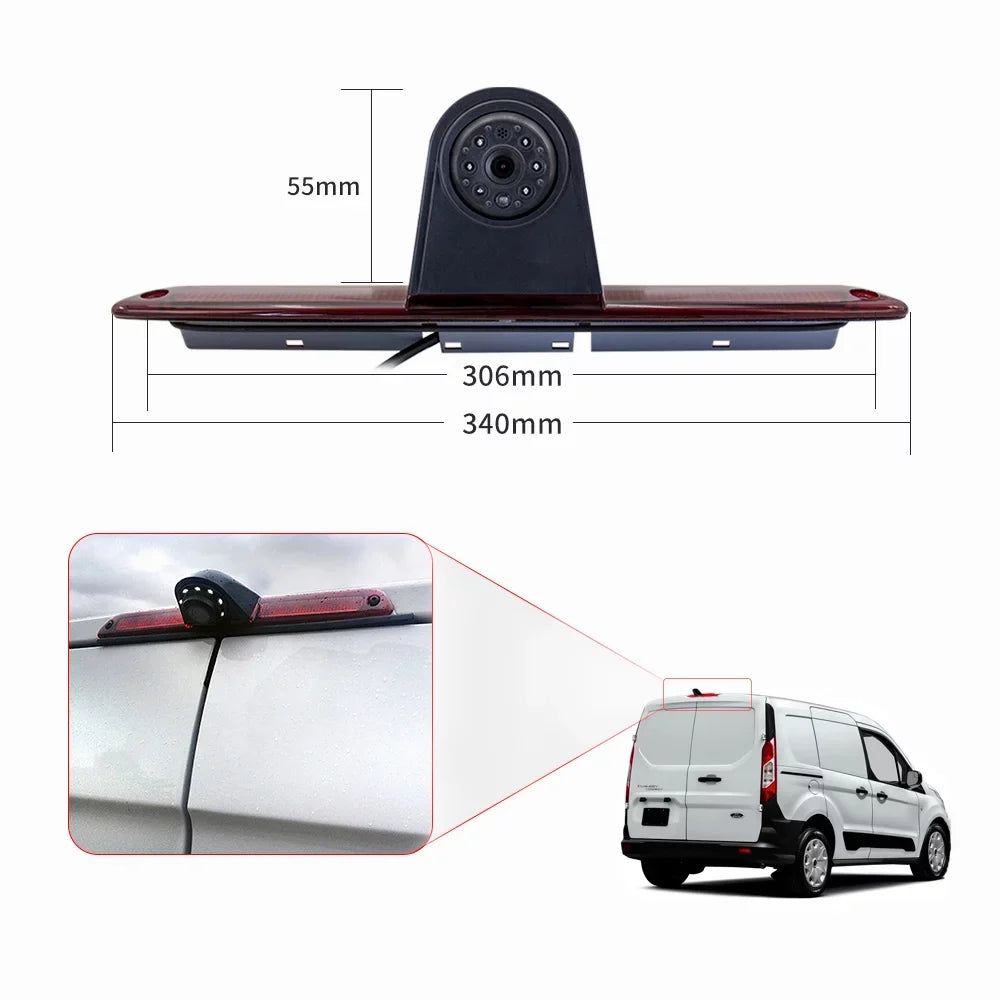 Nebublu Brake Light Backup Camera,Brake Camera LED (with Monitor) Sprinter/ Crafter Vans Dabey Sazoley NF## Camera Mercedes- Sprinter/Crafter Camera Compatible Mercedes-Benz Camera ERYUE 7in 7In