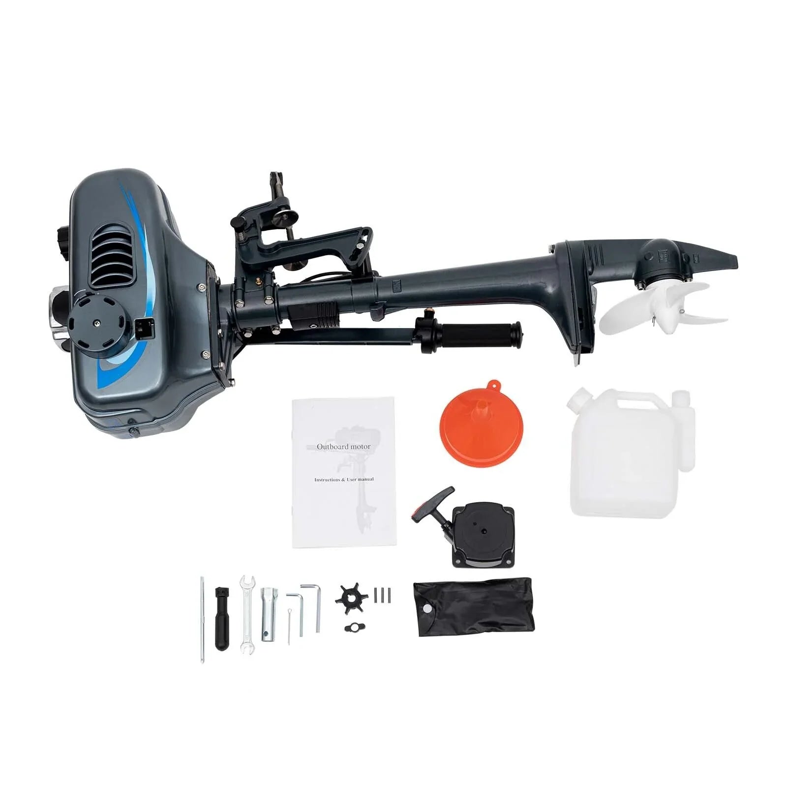 Heavy Duty 3.5HP 2 Stroke Outboard Engine Motor Boat Engine Water Cooling System