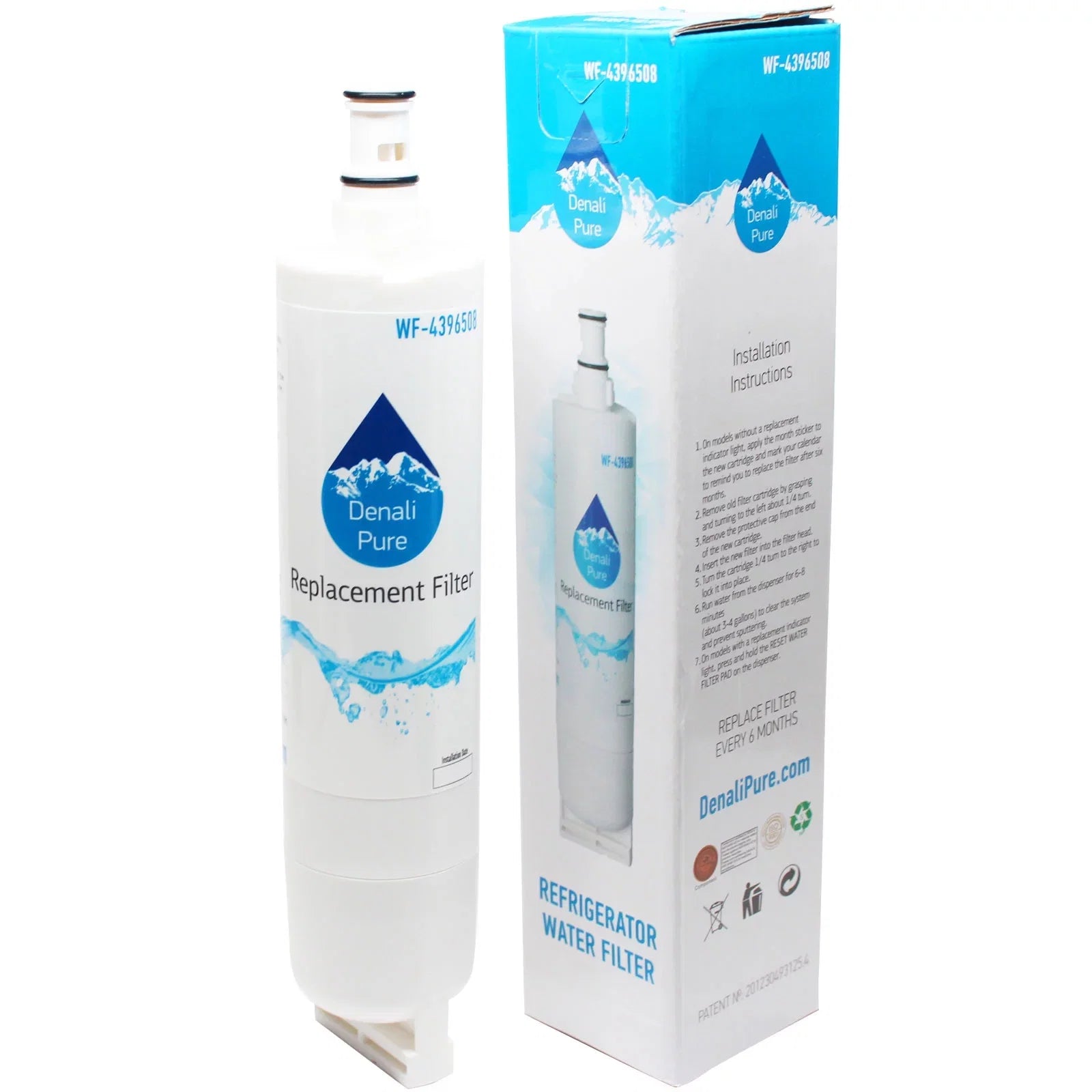 5-Pack Individuals for Whirlpool 4392857 Refrigerator Water Filter - Compatible with Whirlpool 4392857 Fridge Water Filter Cartridge - Denali Pure Brand