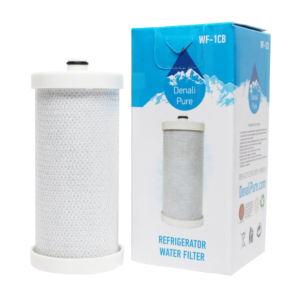 5-Pack Gentlemen for Frigidaire 218717805 Refrigerator Water Filter - Compatible with Frigidaire 218717805 Fridge Water Filter Cartridge - Denali Pure Brand