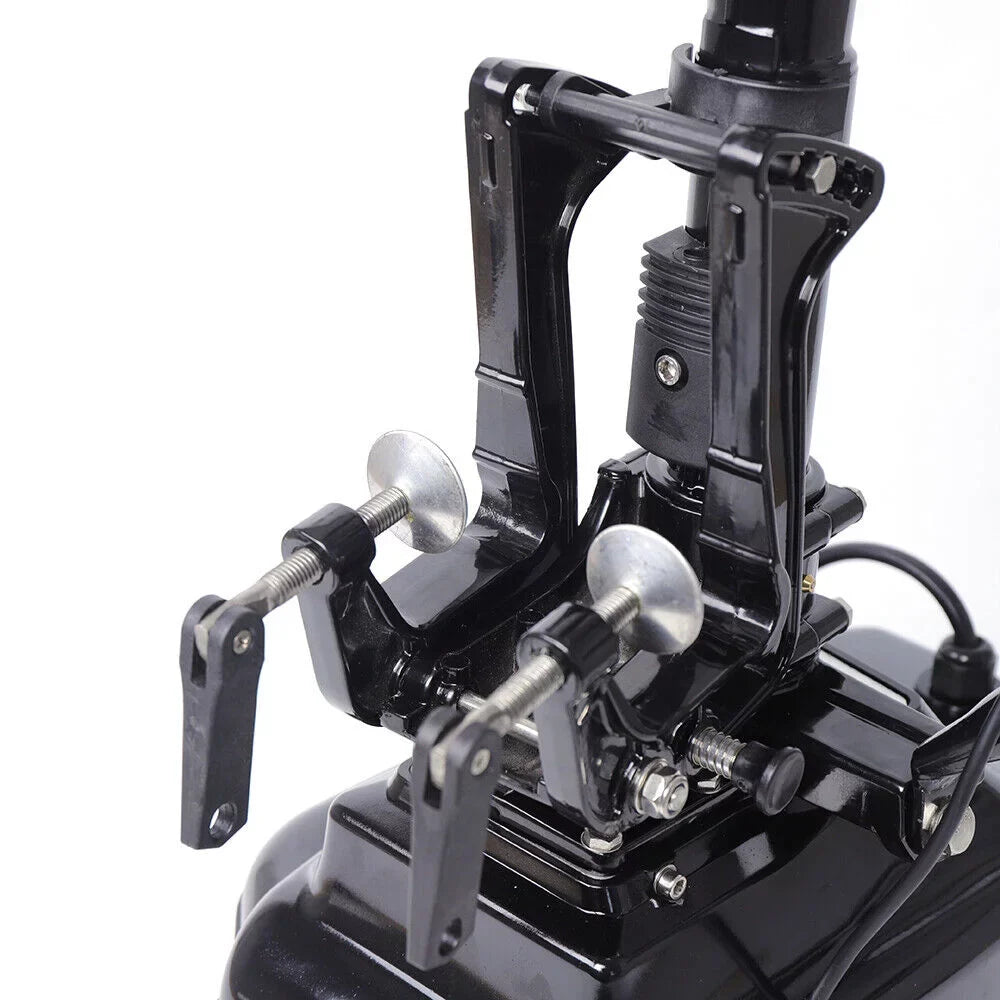 Miumaeov Outboard Motor Electric Boat Engine 4HP 48V 1000W Heavy Duty Outboard Fishing Boat Motor Engine Outboard CDI Mount Electric Outboard Motor for Inflatable Boats Fishing Boats