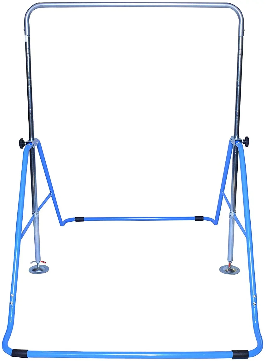 Expandable Gymnastics Kip Bar Gymnastic Training Kip Bar Adjustable Height Horizontal Bar Monkey Bars Folding Climbing Tower Fitness for Kids with Mat Blue