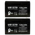2x Pack - Compatible APC SMART-UPS 2000 SURT2000XLI Battery - Individuals UB1270 Universal Sealed Lead Acid Battery (12V, 7Ah, 7000mAh, F1 Terminal, AGM, SLA) - Includes 4 F1 to F2 Terminal Adapters