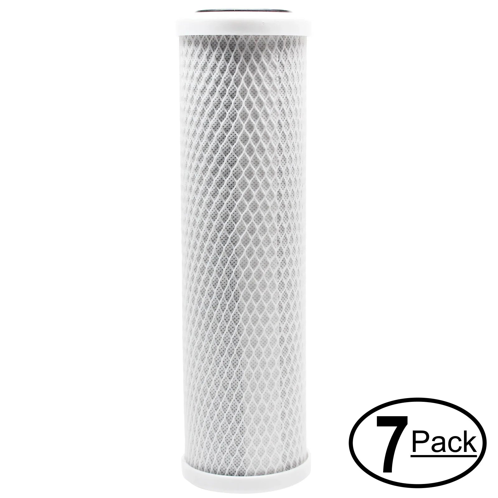 7-Pack People for H2O Distributors H2O-UCF-01-38 Activated Carbon Block Filter - Universal 10 inch Filter for H2O Distributors Single Stage Under Sink System - Denali Pure Brand