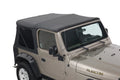 OVS 1997-2006 Fits Jeep Wrangler TJ King 4WD Premium Individuals Soft Top Without Upper Doors Ebony Diamond With Tinted Windows 14010235