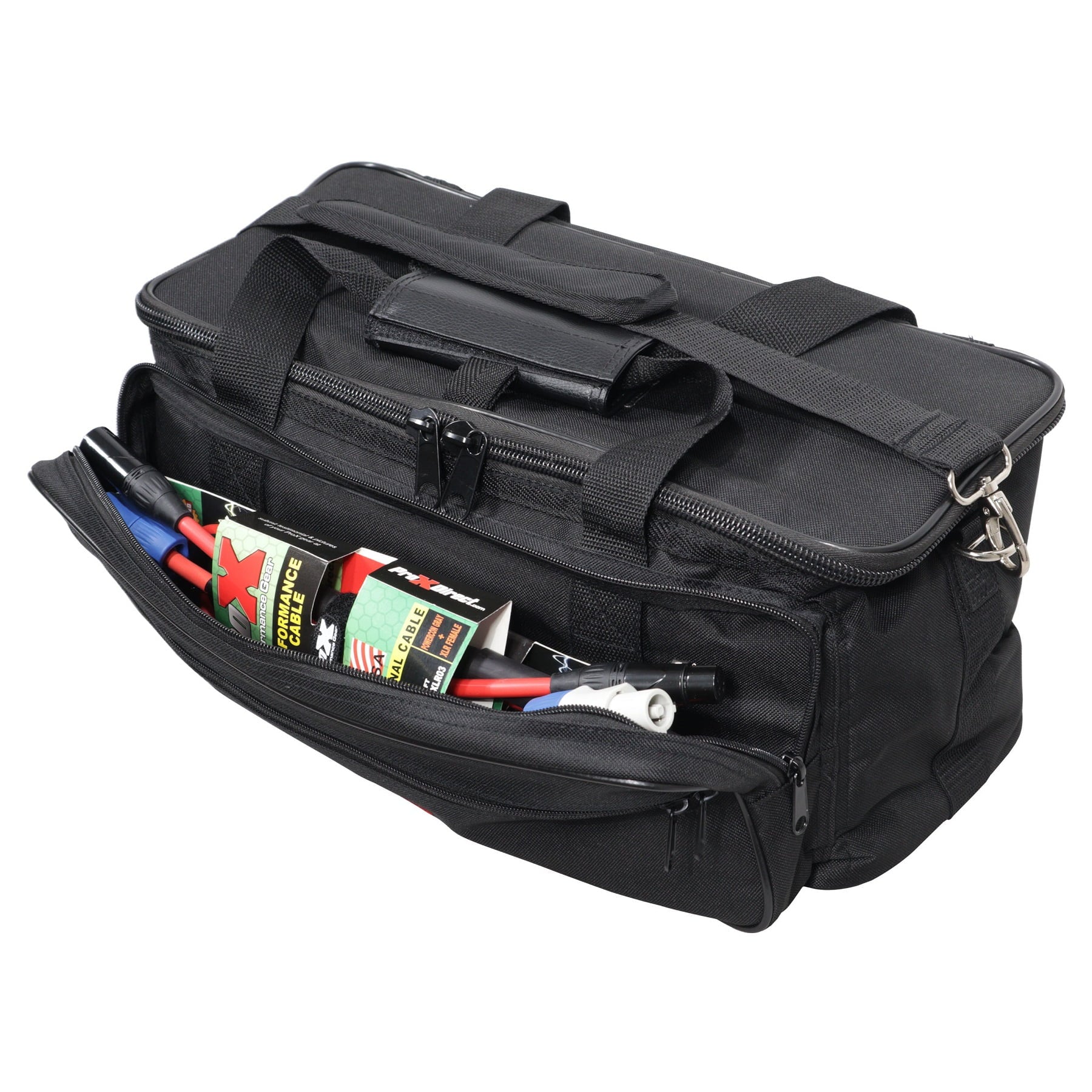 ProX XB-P12 MANO Utility Carry Bag Organizer with Dividers for Audio DJ Cables