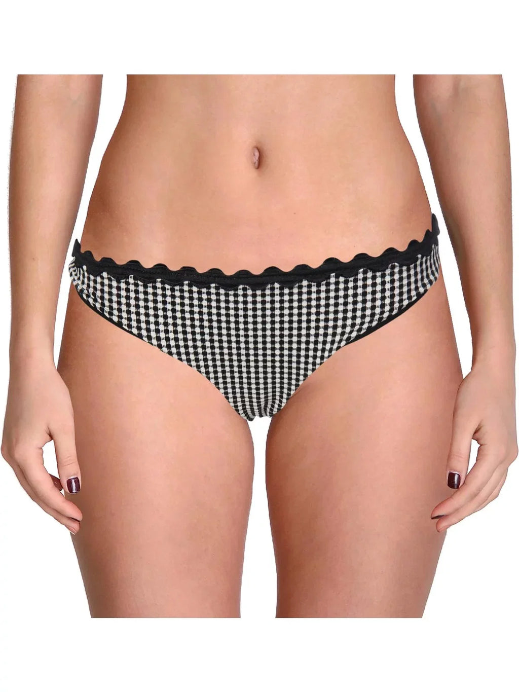 Shoshanna People Contrast Trim Hipster Swim Bottom Separates