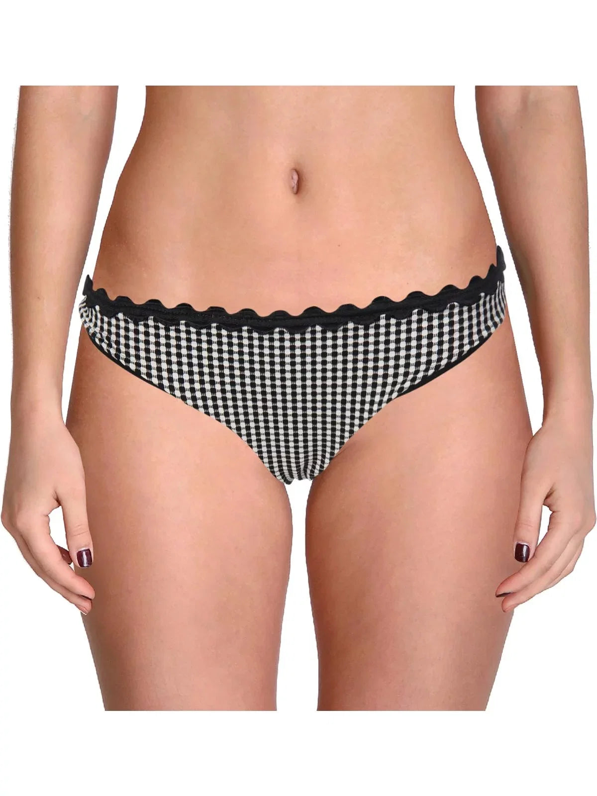 Shoshanna People Contrast Trim Hipster Swim Bottom Separates