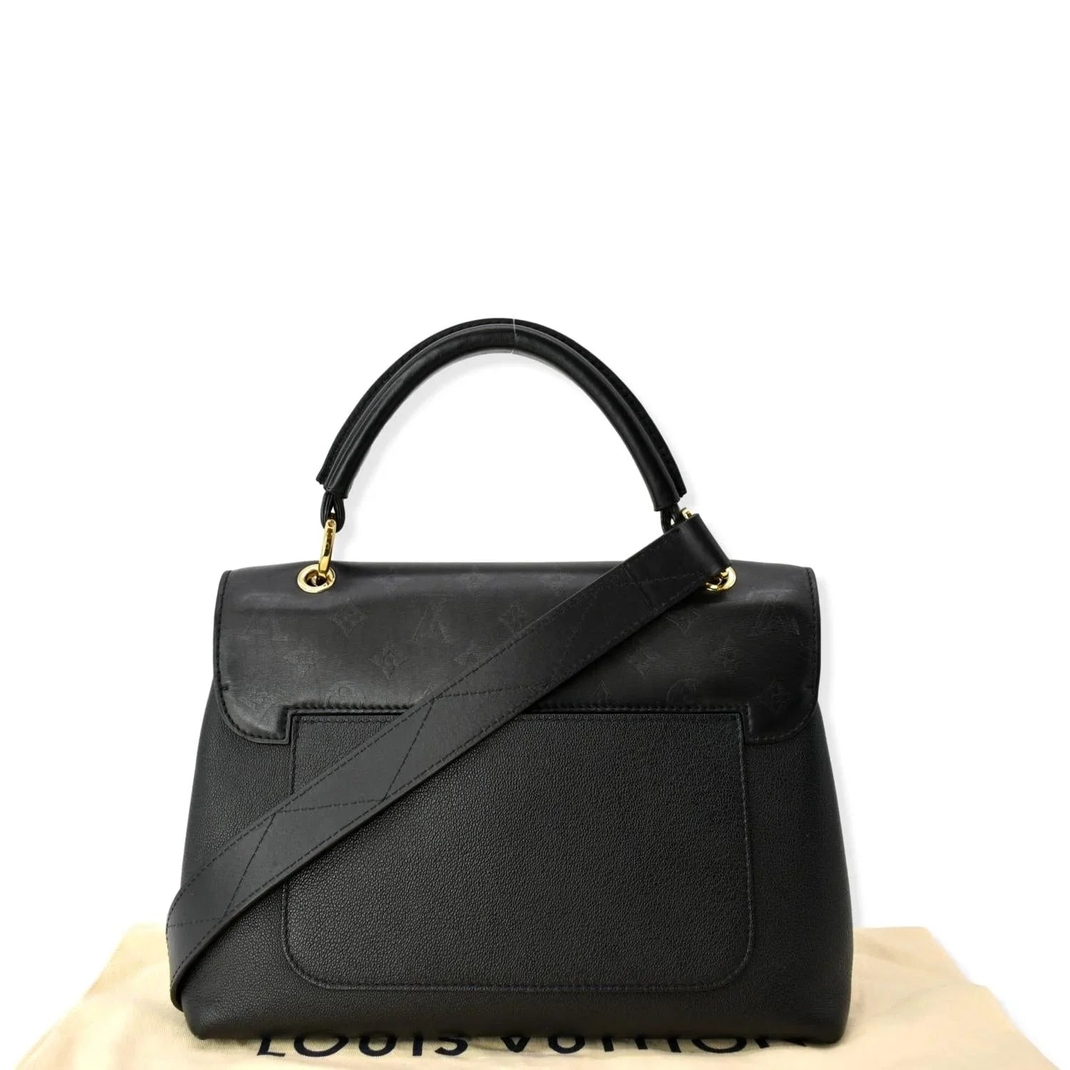 Pre-owned LOUIS VUITTON Very One Handle Monogram Leather Shoulder Bag Dark