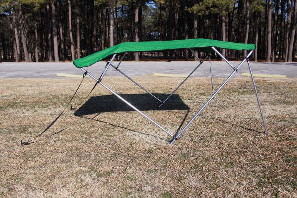 New Green Vortex Pontoon / Deck Boat 4 Bow Bimini Top 8' Long, 8' Wide 91-96" Wide, 54" High, Complete Kit, Frame, Canopy, and Hardware (FAST SHIPPING - 1 TO 4 BUSINESS DAY DELIVERY)