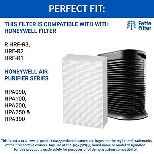 True HEPA Individuals Filter Pack Compatible with Honeywell Filter R HRF-R3 HRF-R2 HRF-R1 (Pack of 6)