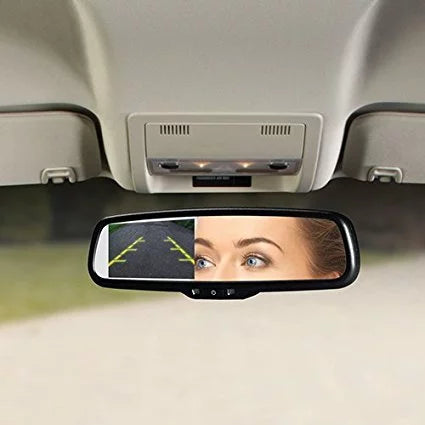 OEM-Style People Rearview Mirror Monitor w/ 3.5-inch screen and Universal back up camera