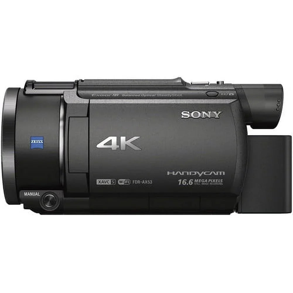 Sony FDR-AX53 4K Ultra HD Handycam Camcorder. Cinematographer Bundle