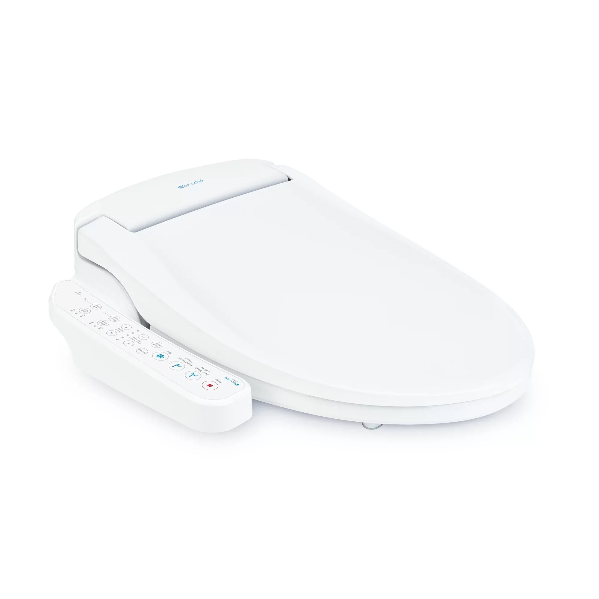 Brondell Swash SE400 Bidet Seat with Sidearm, Dryer and Stainless Steel Nozzle, Round White