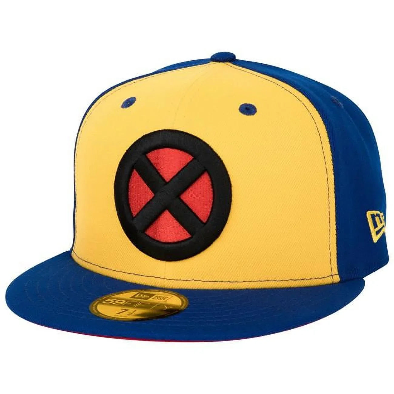 861030-71-4fitte Logo Vintage Colorway Era 59Fifty Fitted Hat, Yellow & Blue - 7.25 Fitted