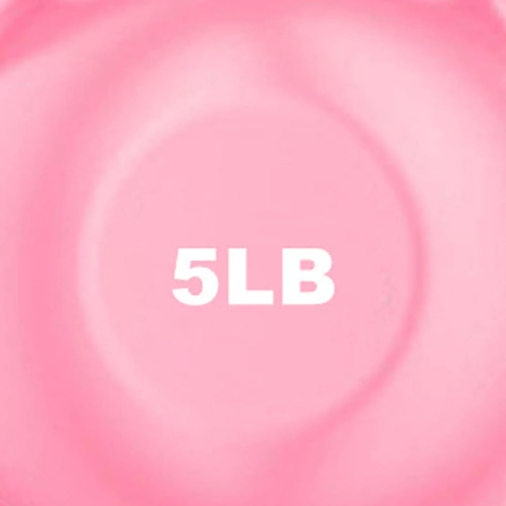 Buumin PE Kettlebell Weight for People Individuals for Exercises Strength Training Functional Fitness Plyometrics Pink 5LB