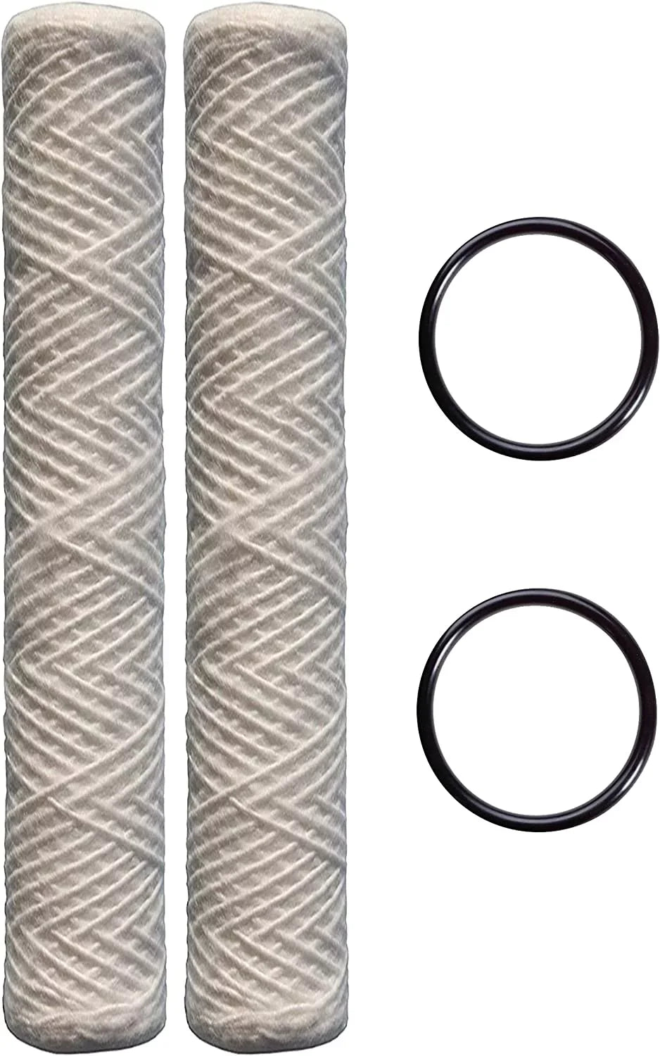 CFS 20" x 2.5" String Wound People Water Filter | Universal Gentlemen for Any 20 inch RO Unit | Compatible with HDX SWC-25-2010, Watts SF10-20 101-230, PD-5-20, AP110-2C, P5-20, CFS124-C20 (6)