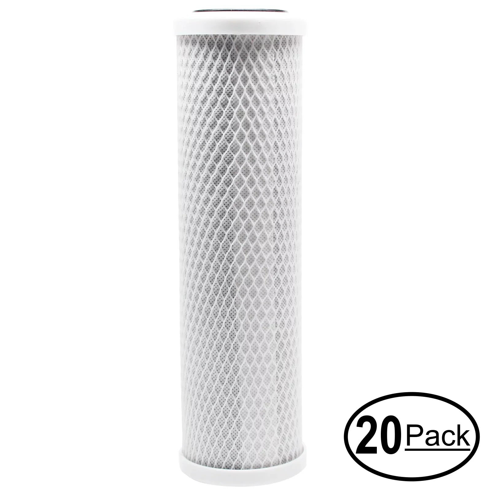 20-Pack Compatible with Rainfresh UCS2 Activated Carbon Block Filter - Universal 10 inch Filter for Rainfresh Drinking Water System 2 - Denali Pure Brand