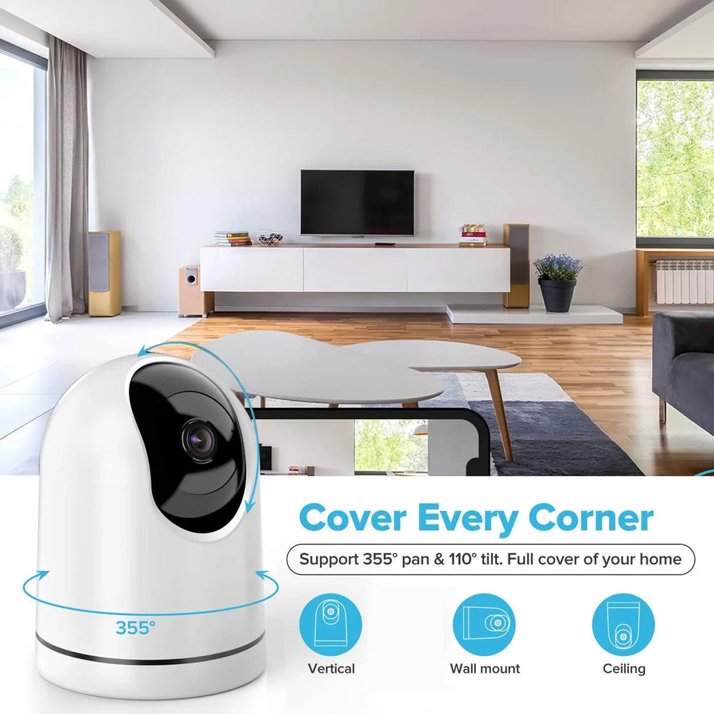 Night Vision Wireless Home Camera - 1080P HD, 2 Way Audio - Nozaya