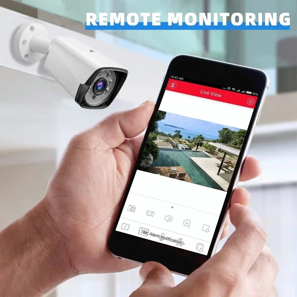 Security Camera System Wireless,DFITO 1080P 4CH Wireless Home Security Systems with 4pcs Full HD Cameras